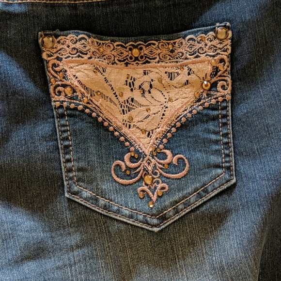 Chicos denim jeans size O with decorative pockets - Picture 4 of 7